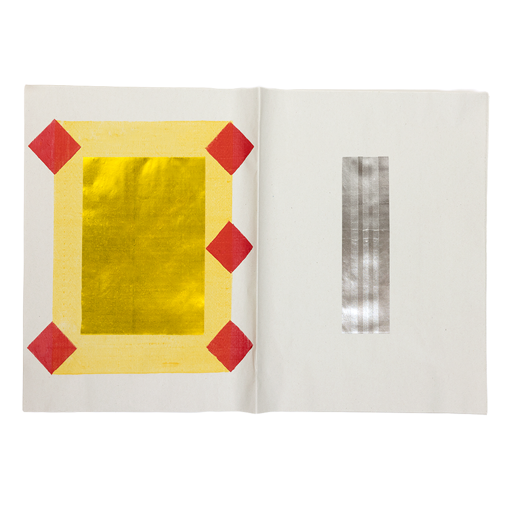 Traditional Gold and Silver Joss Paper Red Diamond - 20.5" x 14" - 60 Sheets