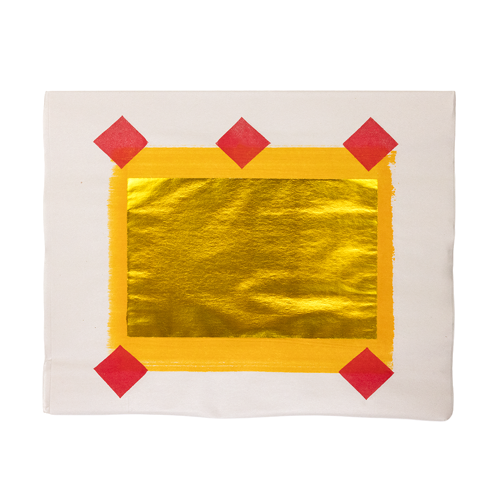 Traditional Gold and Silver Joss Paper Red Diamond - 20.5" x 13" - 60 Sheets