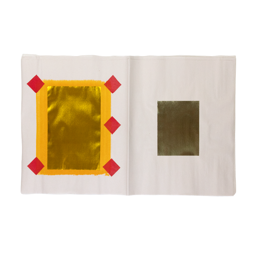 Traditional Gold and Silver Joss Paper Red Diamond - 20.5" x 13" - 60 Sheets