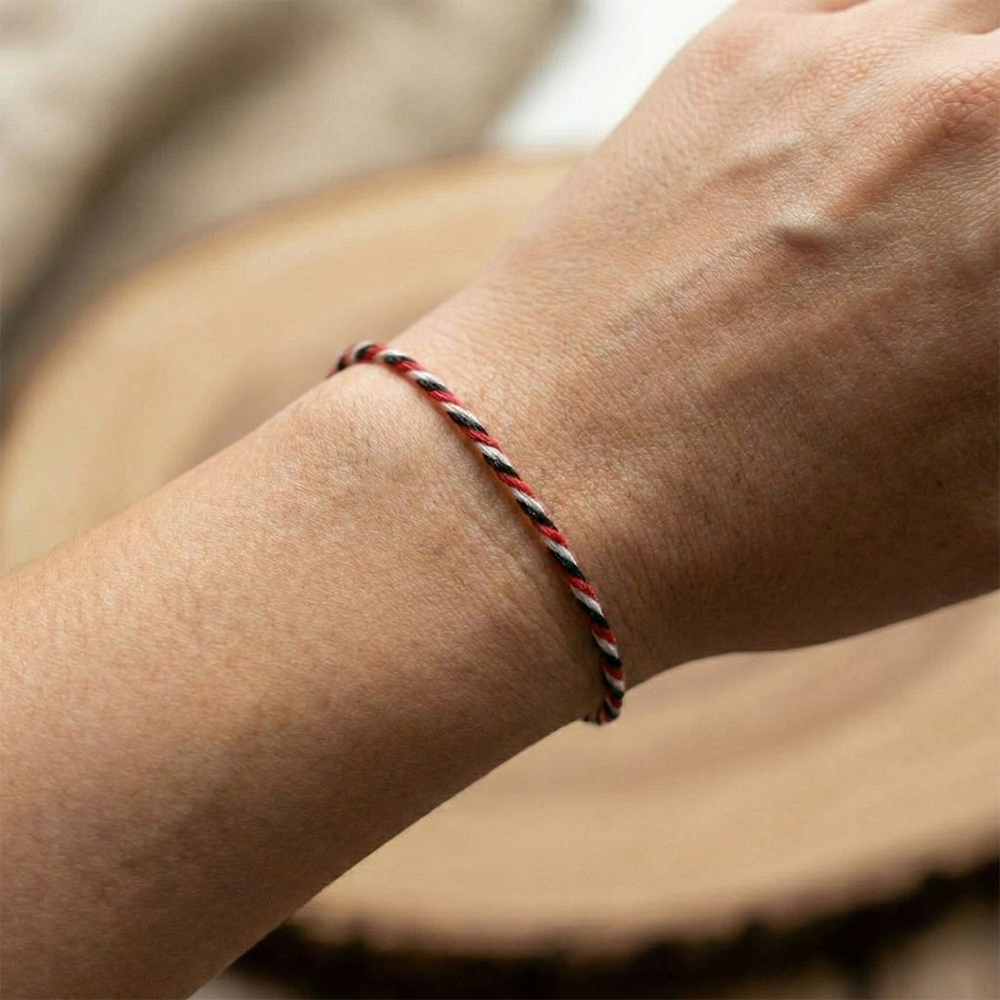 Ancient Protection: Hmong Spiritual Thread (Black, Red, & White)