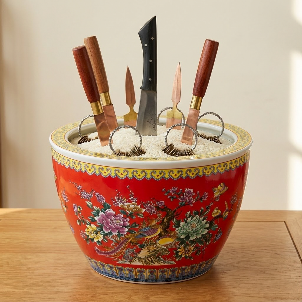 Handcrafted Imperial Red Ceramic Vase with Phoenix and Peony - Harmony in Bloom