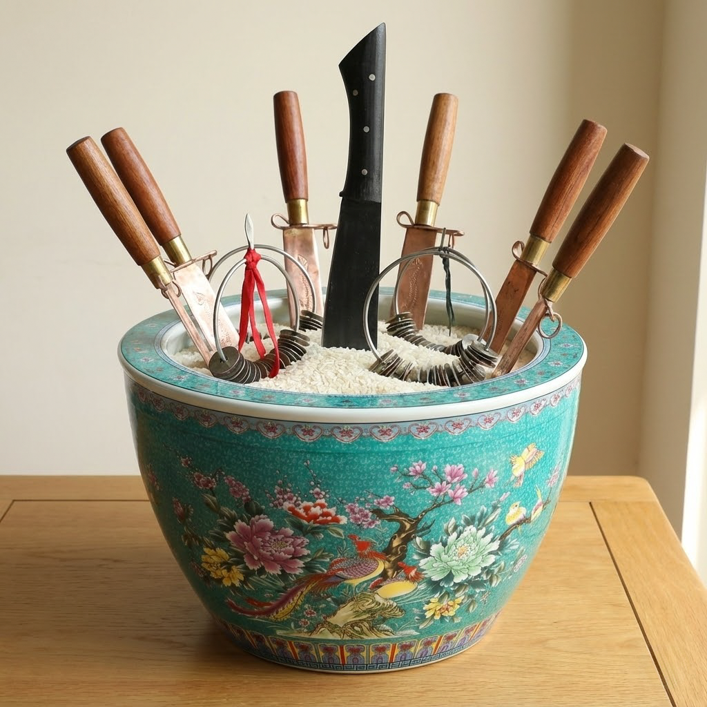 Handmade Turquoise Ceramic Vase with Traditional Pheasant & Peony - Celestial Garden