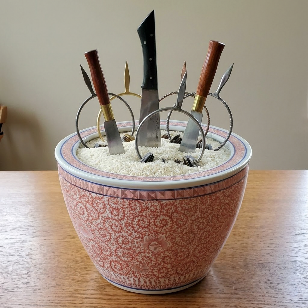 Handmade Coral Red Ceramic Vase - The Eternal Lotus